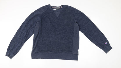 Mens UK Size L Champion Blue Pullover Sweatshirt