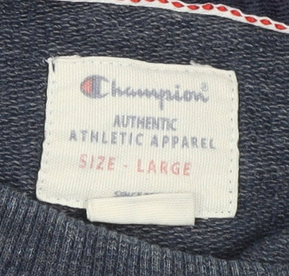 Mens UK Size L Champion Blue Pullover Sweatshirt