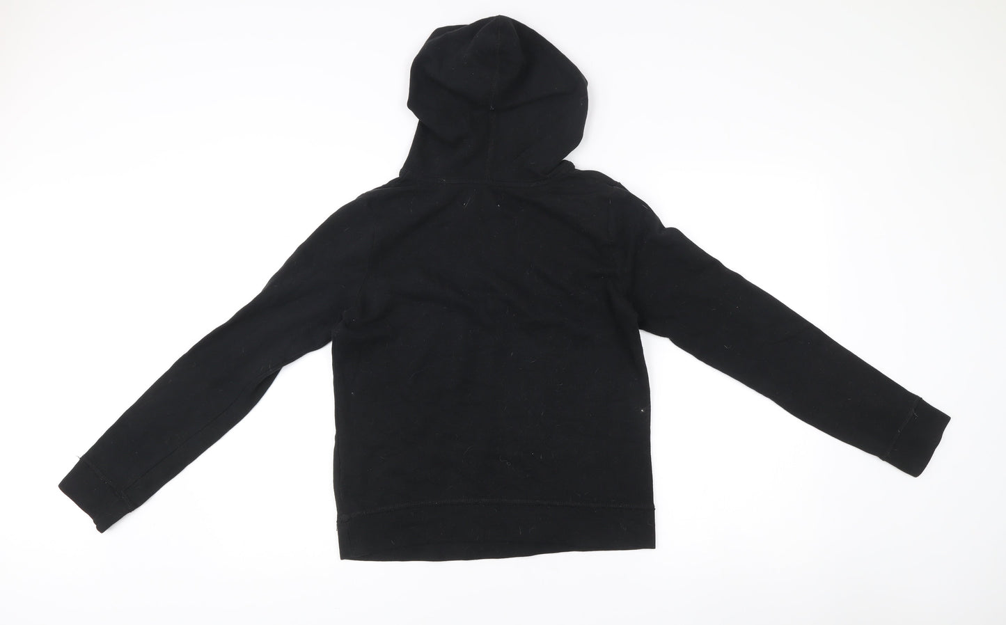 Hollister Women’s Black Pullover Hoodie Size S Cotton Blend Logo