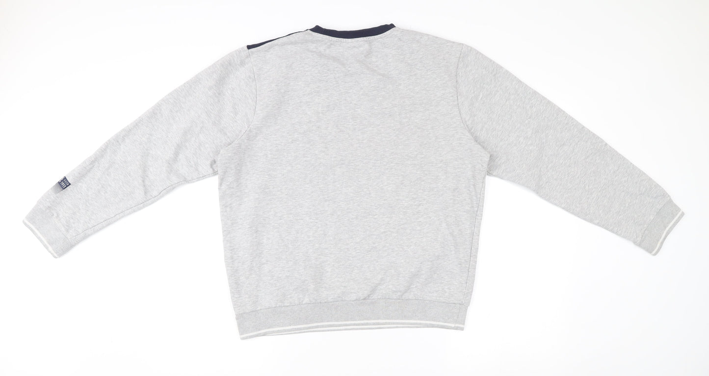 Mens UK Size M FILA Grey Pullover Sweatshirt