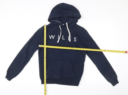 Womens UK Size 8 Jack Wills Blue Pullover Hoodie