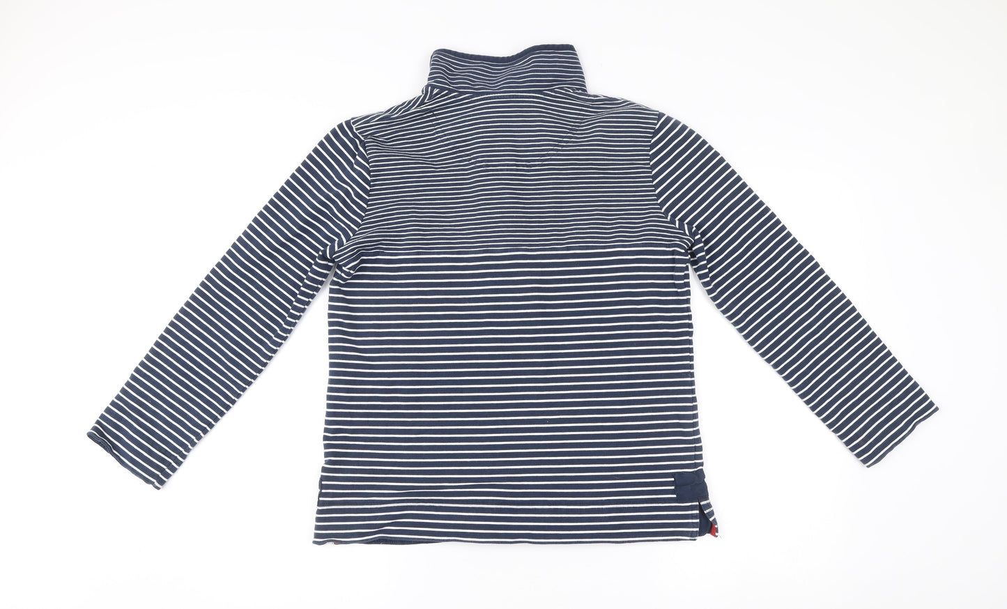 Equestrian Women's Navy Stripe Sweatshirt Size 16 Cotton Blend