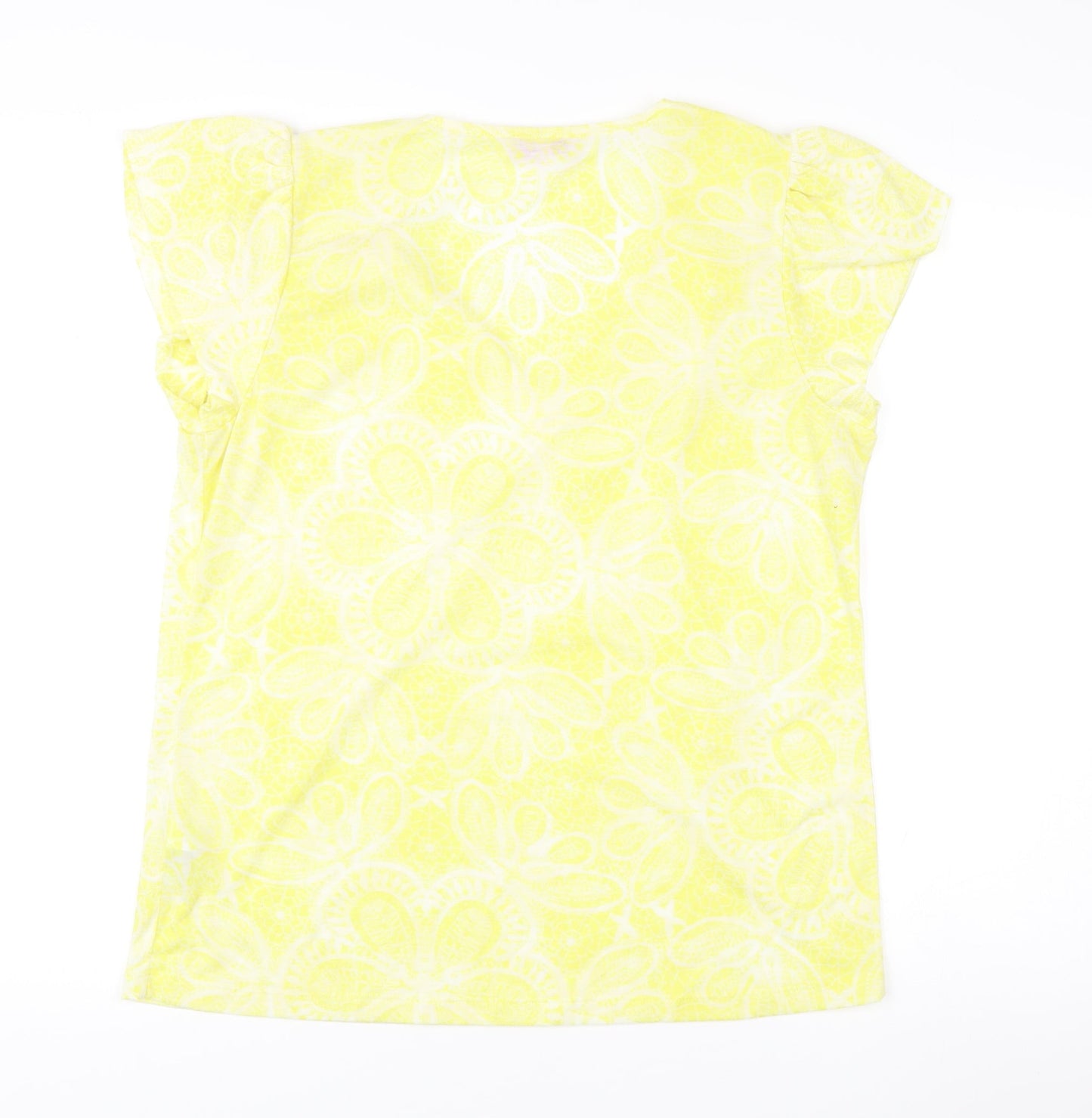 Womens UK Size 16 Marks and Spencer Yellow Tunic Blouse