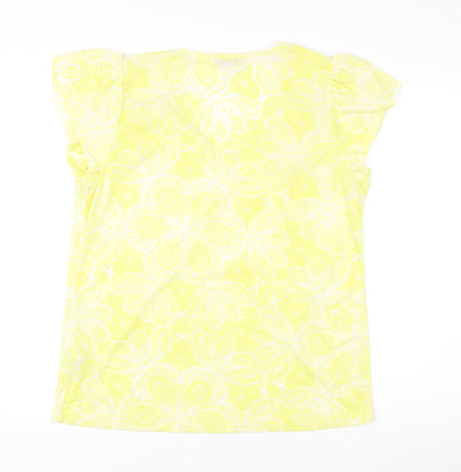 Womens UK Size 16 Marks and Spencer Yellow Tunic Blouse