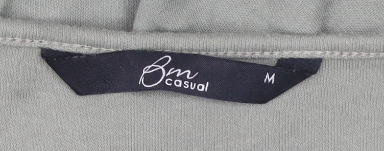 Womens UK Size M Bm Casual Green Basic T-Shirt