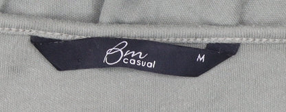 Womens UK Size M Bm Casual Green Basic T-Shirt