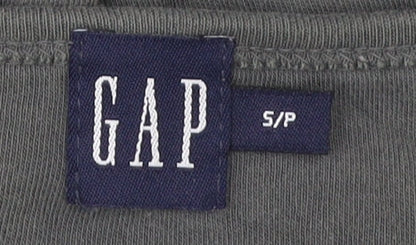 GAP Women’s Grey V-Neck Short Sleeve Cotton T-Shirt Size S