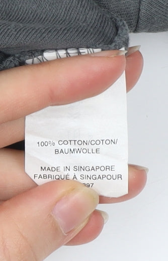 GAP Women’s Grey V-Neck Short Sleeve Cotton T-Shirt Size S