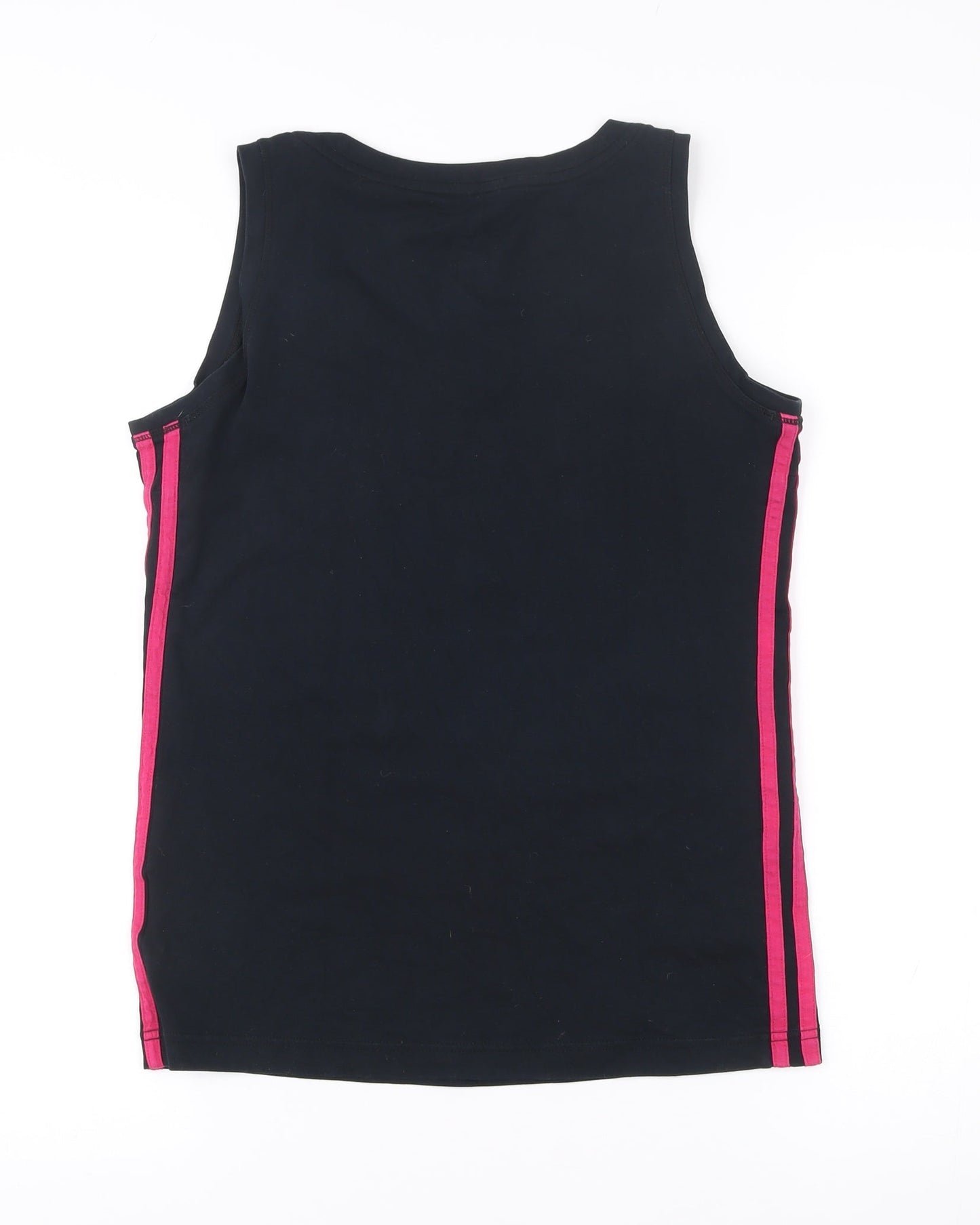 Adidas Womens Black Tank Top S V-Neck Climalite Cotton Sports Gym