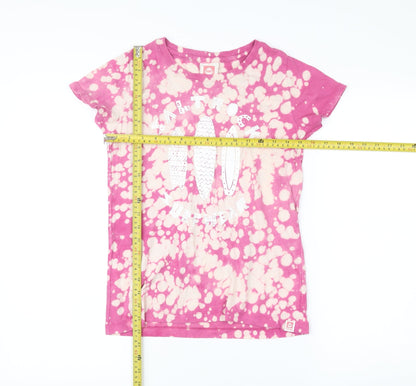 Saltrock Girls Pink Tie Dye Graphic Surfboard T-Shirt 11-12 Years