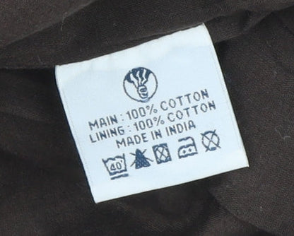 Fat Face Womens Purple Floral Cotton Wrap Dress Size 10