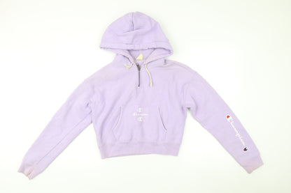 Champion Women’s Purple Small 1/4 Zip Hoodie Sweatshirt