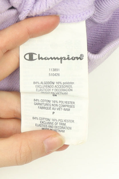Champion Women’s Purple Small 1/4 Zip Hoodie Sweatshirt