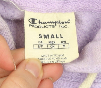 Champion Women’s Purple Small 1/4 Zip Hoodie Sweatshirt