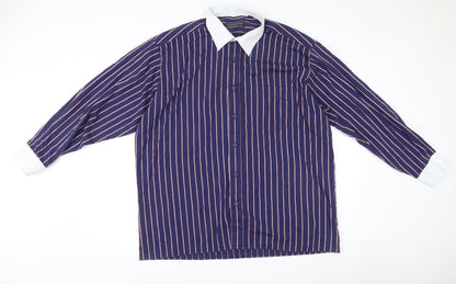 Mens UK Collar Size 17.5 Peter England Smart Blue  Dress Shirt
