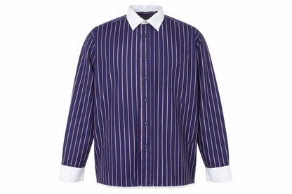 Mens UK Collar Size 17.5 Peter England Smart Blue  Dress Shirt