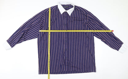 Mens UK Collar Size 17.5 Peter England Smart Blue  Dress Shirt