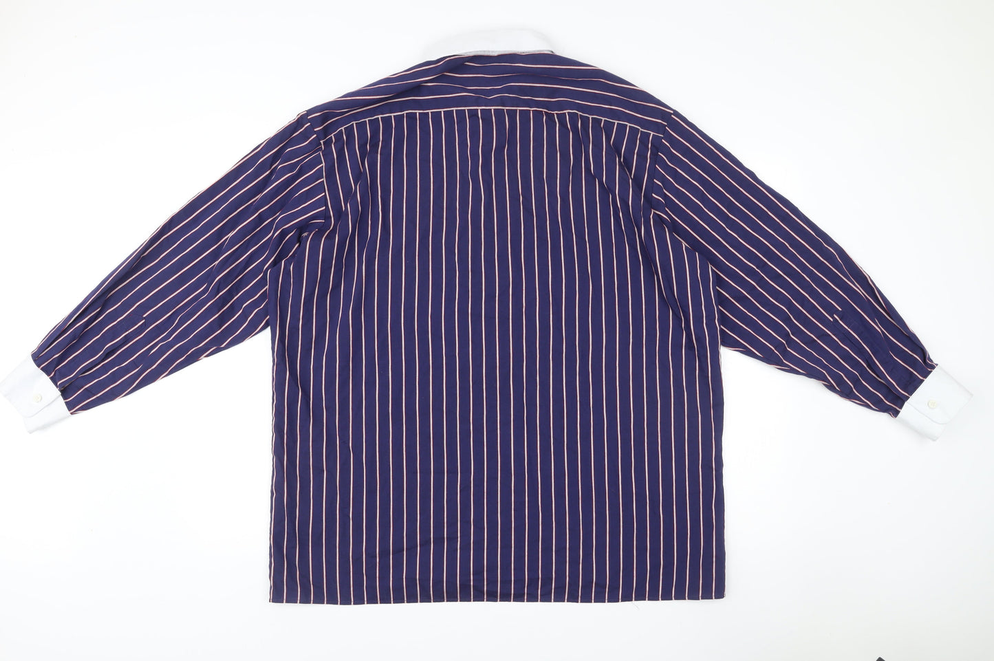 Mens UK Collar Size 17.5 Peter England Smart Blue  Dress Shirt