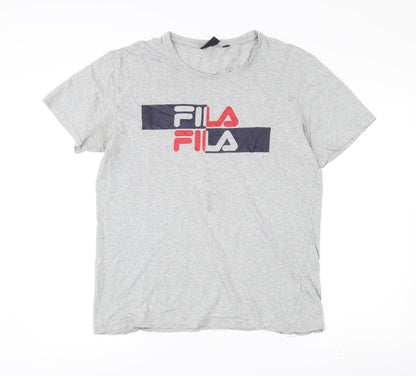 Mens UK Size L FILA Grey  T-Shirt