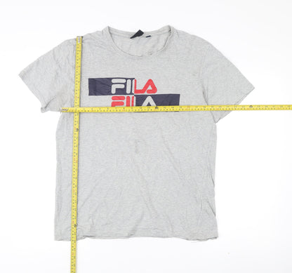 Mens UK Size L FILA Grey  T-Shirt