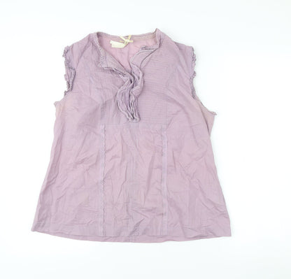 Womens UK Size 14 NEXT Purple Tunic Blouse