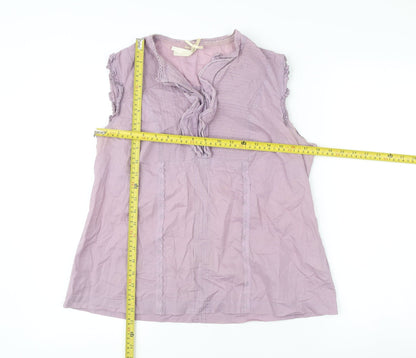 Womens UK Size 14 NEXT Purple Tunic Blouse