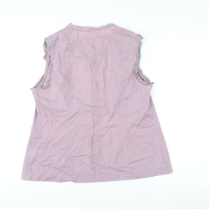 Womens UK Size 14 NEXT Purple Tunic Blouse