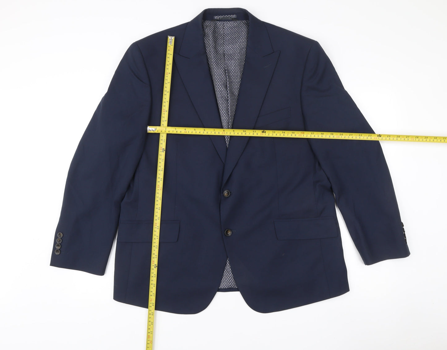 Mens UK Size 44 Marks and Spencer Regular Blue Suit Jacket
