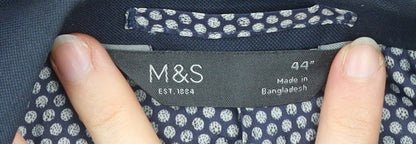 Mens UK Size 44 Marks and Spencer Regular Blue Suit Jacket