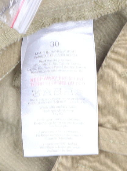 Broken Standard Men’s Beige Chino Shorts Size 30 Regular Cotton