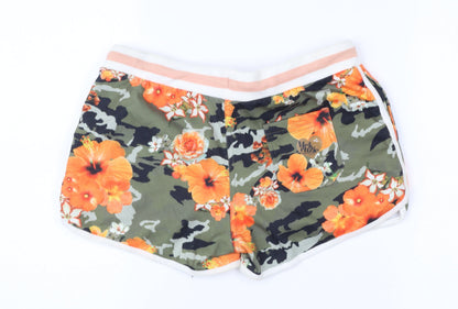 McKenzie Girls Multicoloured Floral Camo Sweat Shorts 3-4 Years Polyester