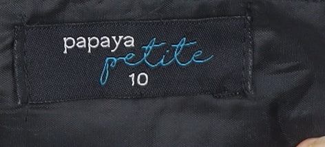 Papaya Petite Women’s Grey Check Pencil Skirt Size 10 Tweed Lined