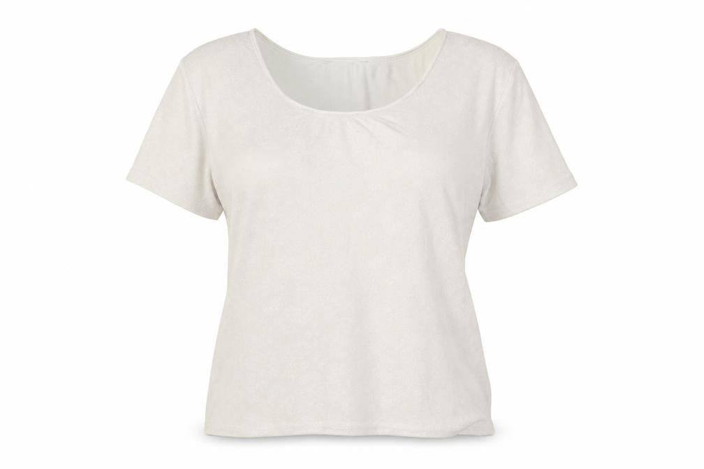 Womens UK Size 18 Marks and Spencer Ivory Basic T-Shirt