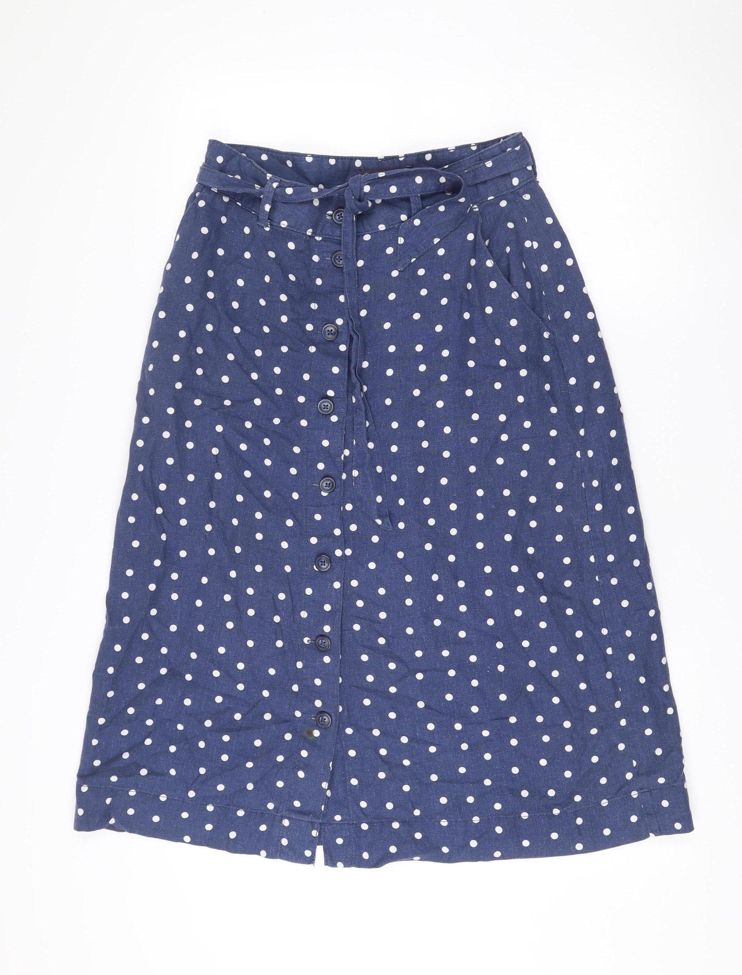 Marks and Spencer Women’s Blue Polka Dot A-Line Skirt Size 12