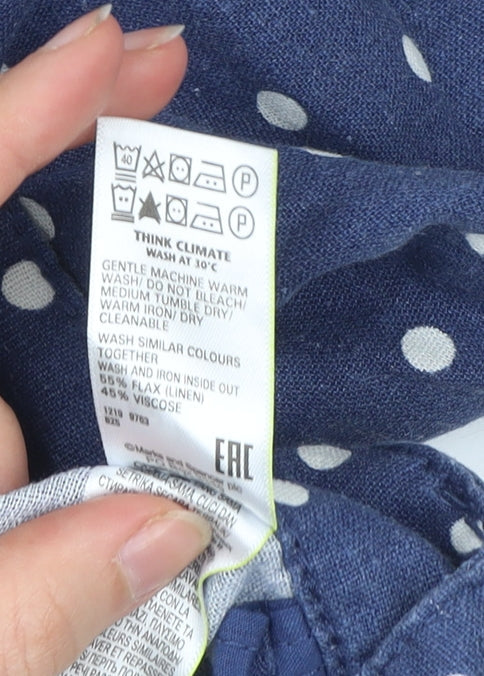 Marks and Spencer Women’s Blue Polka Dot A-Line Skirt Size 12