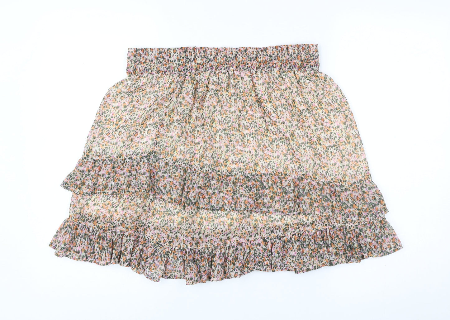 Jacqueline de Yong Women’s Multicoloured Floral Mini Skirt Size 12