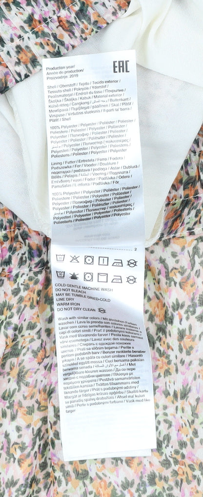 Jacqueline de Yong Women’s Multicoloured Floral Mini Skirt Size 12