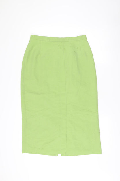Alexon Womens Green Midi Pencil Skirt UK 16 Workwear Lined