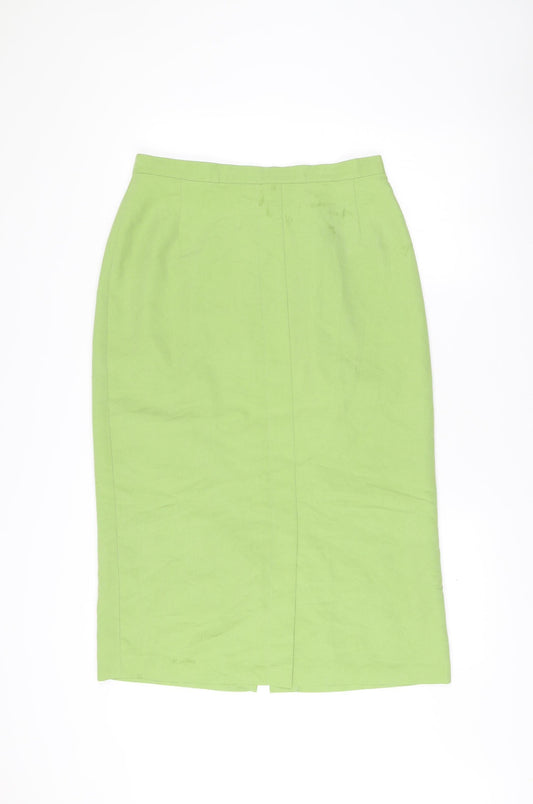 Alexon Womens Green Midi Pencil Skirt UK 16 Workwear Lined