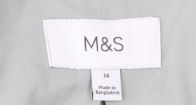 Marks and Spencer Women’s Green Size 14 Tailored Blazer Jacket