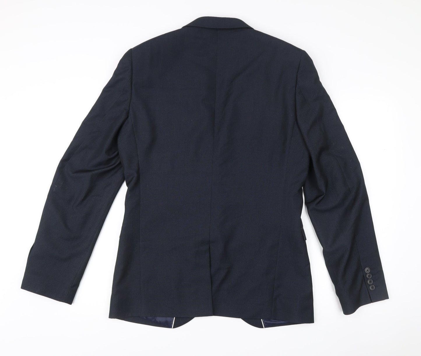 Next Men’s Blue 40L Suit Jacket Blazer Regular Fit Notch Lapel