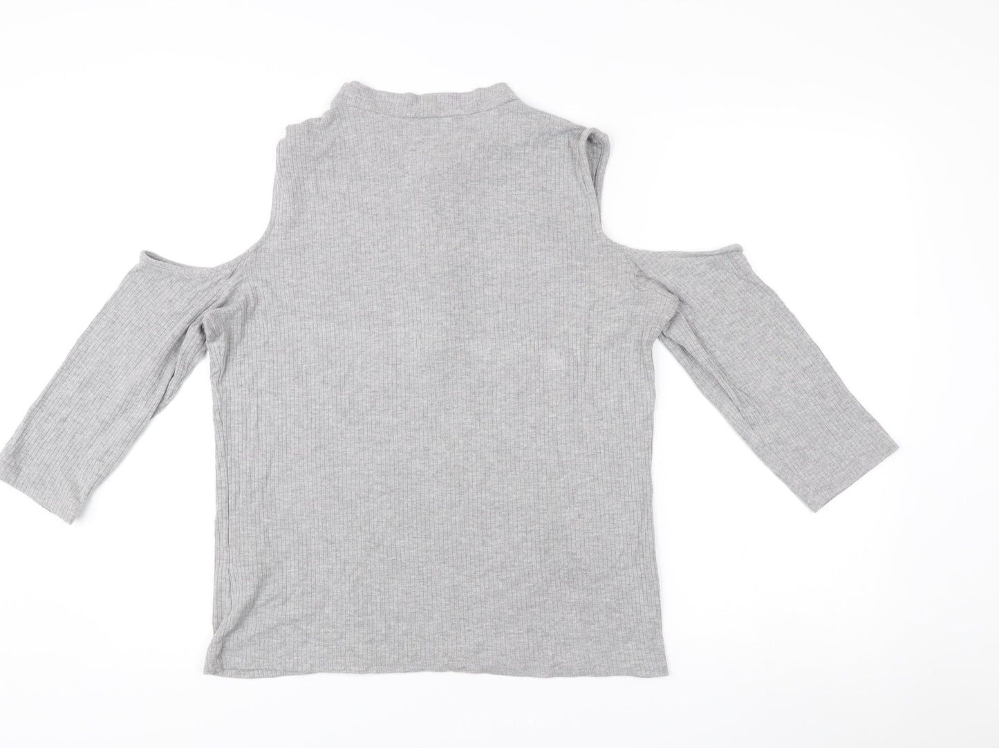 Womens UK Size XL VERO MODA Grey Basic T-Shirt