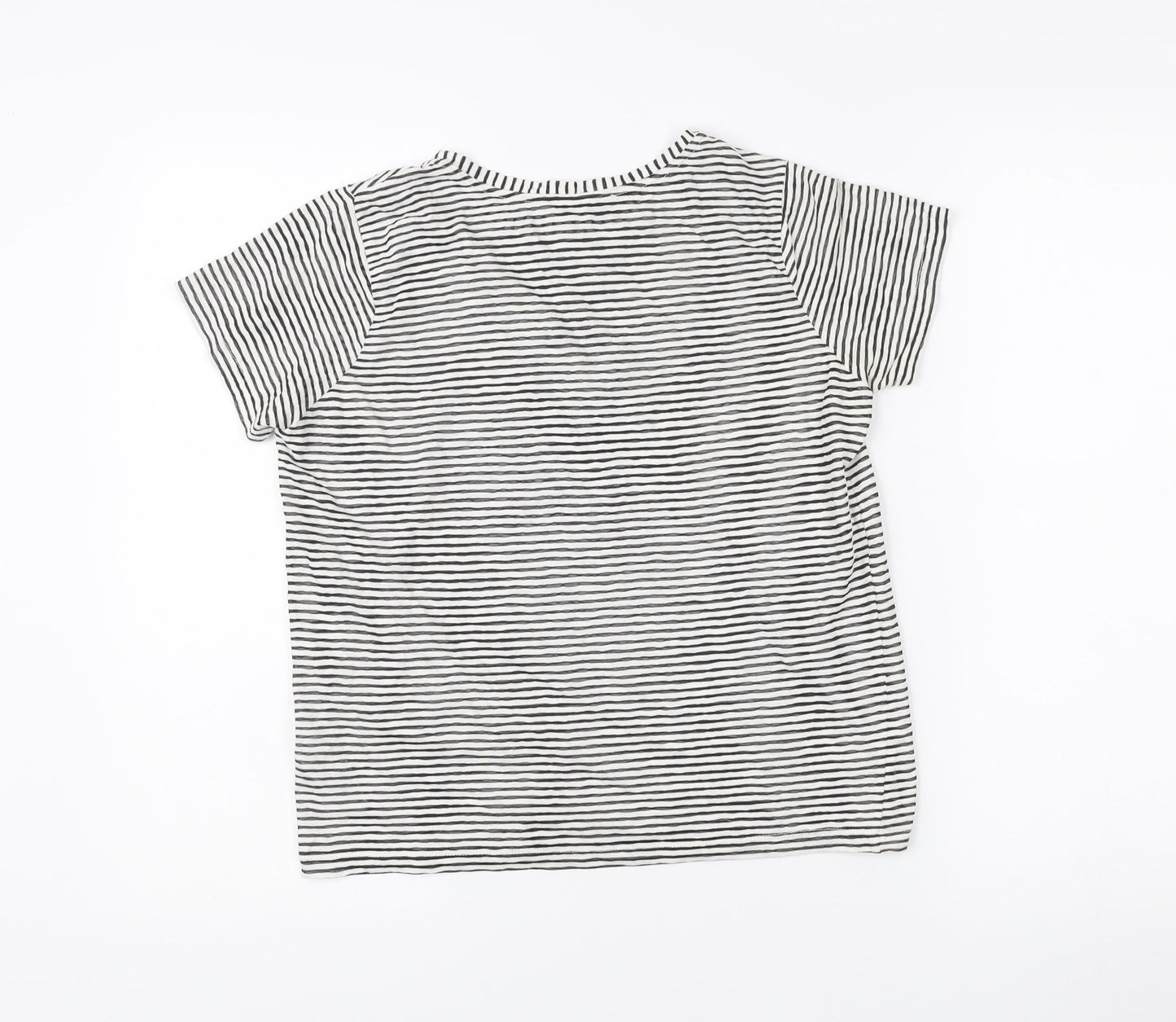 Womens UK Size XS Mint Velvet Black Basic T-Shirt