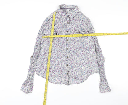 Womens UK Size 10 Marks and Spencer Multicoloured Basic Button-Up