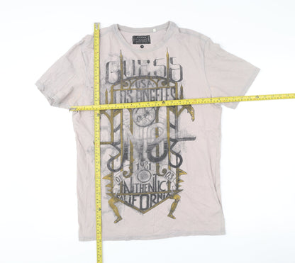 Mens UK Size M GUESS Beige  T-Shirt