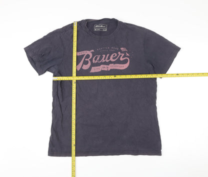 Eddie Bauer Mens Black Graphic Outdoor Cotton T-Shirt Size M