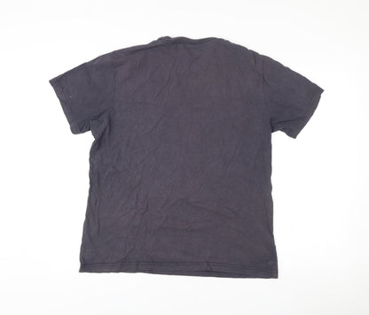 Eddie Bauer Mens Black Graphic Outdoor Cotton T-Shirt Size M