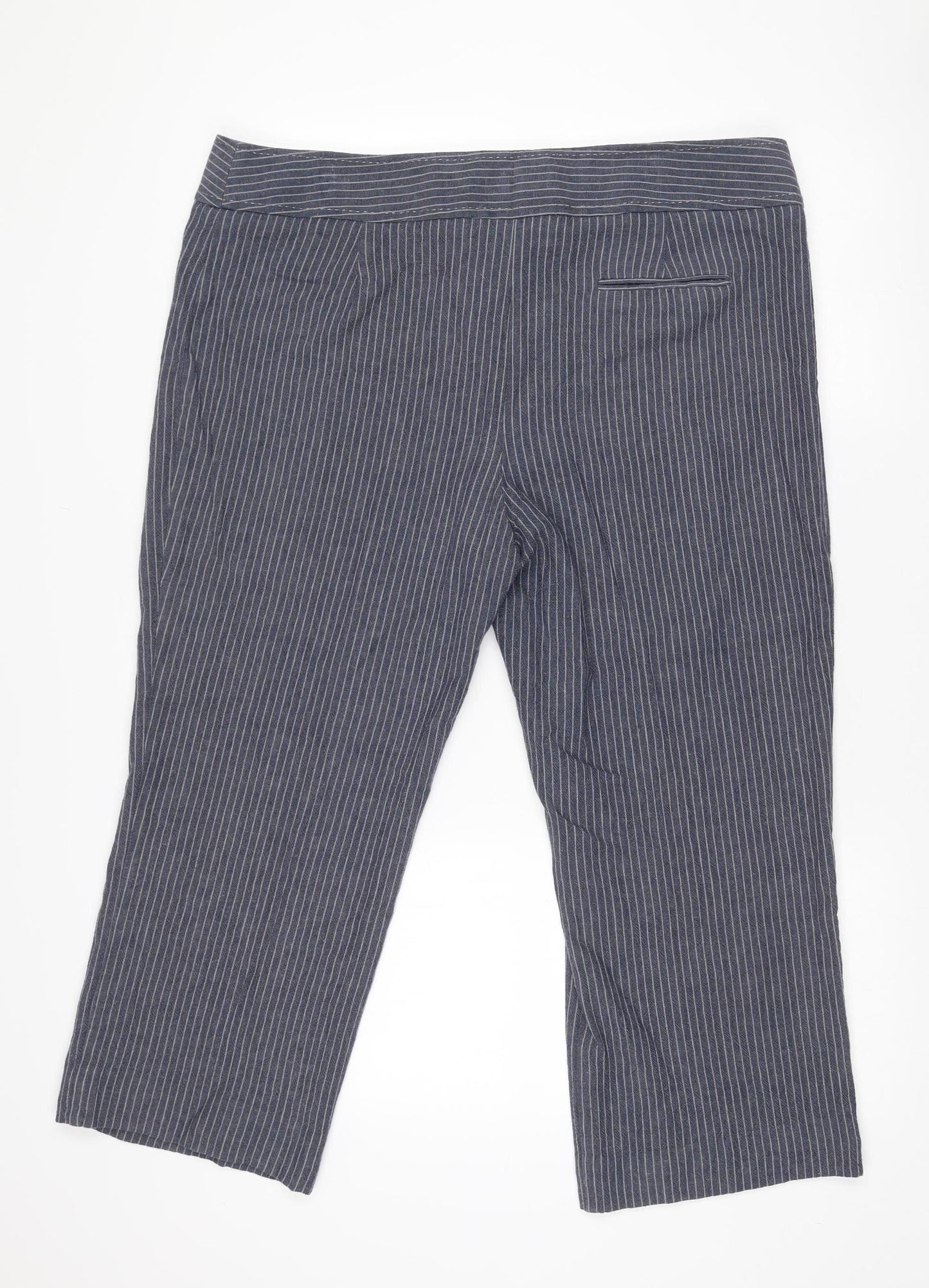 Womens UK Size 20 Marks and Spencer Regular Fit CasualTravelWorkwear Blue Trouse