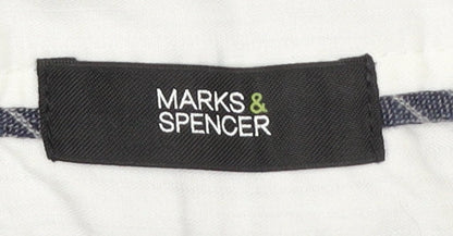 Womens UK Size 20 Marks and Spencer Regular Fit CasualTravelWorkwear Blue Trouse