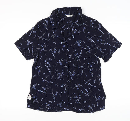 Womens UK Size 18 Marks and Spencer Blue Classic Button-Up
